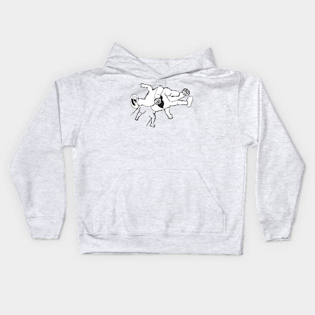 Hand drawing Kids Hoodie by Whack